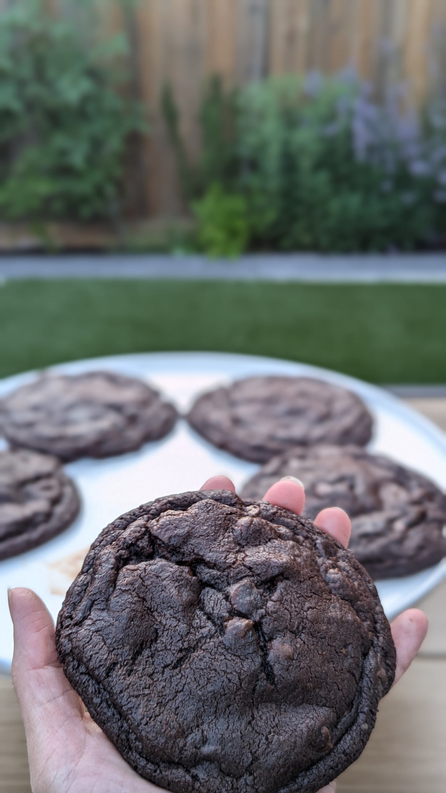 Nutella-filled Double Chocolate Cookie